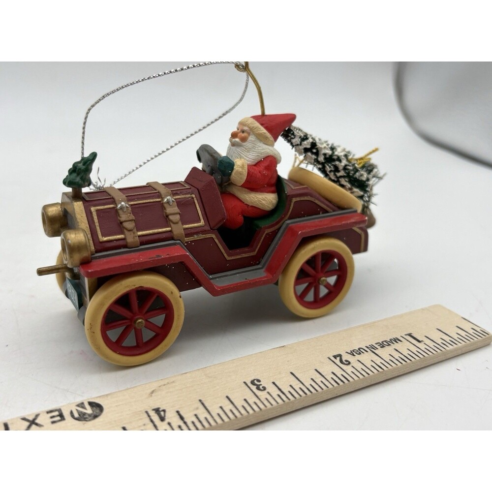 1995 Hallmark Keepsake Santa’s Roadster #17 Here Comes Santa Ornament No Box